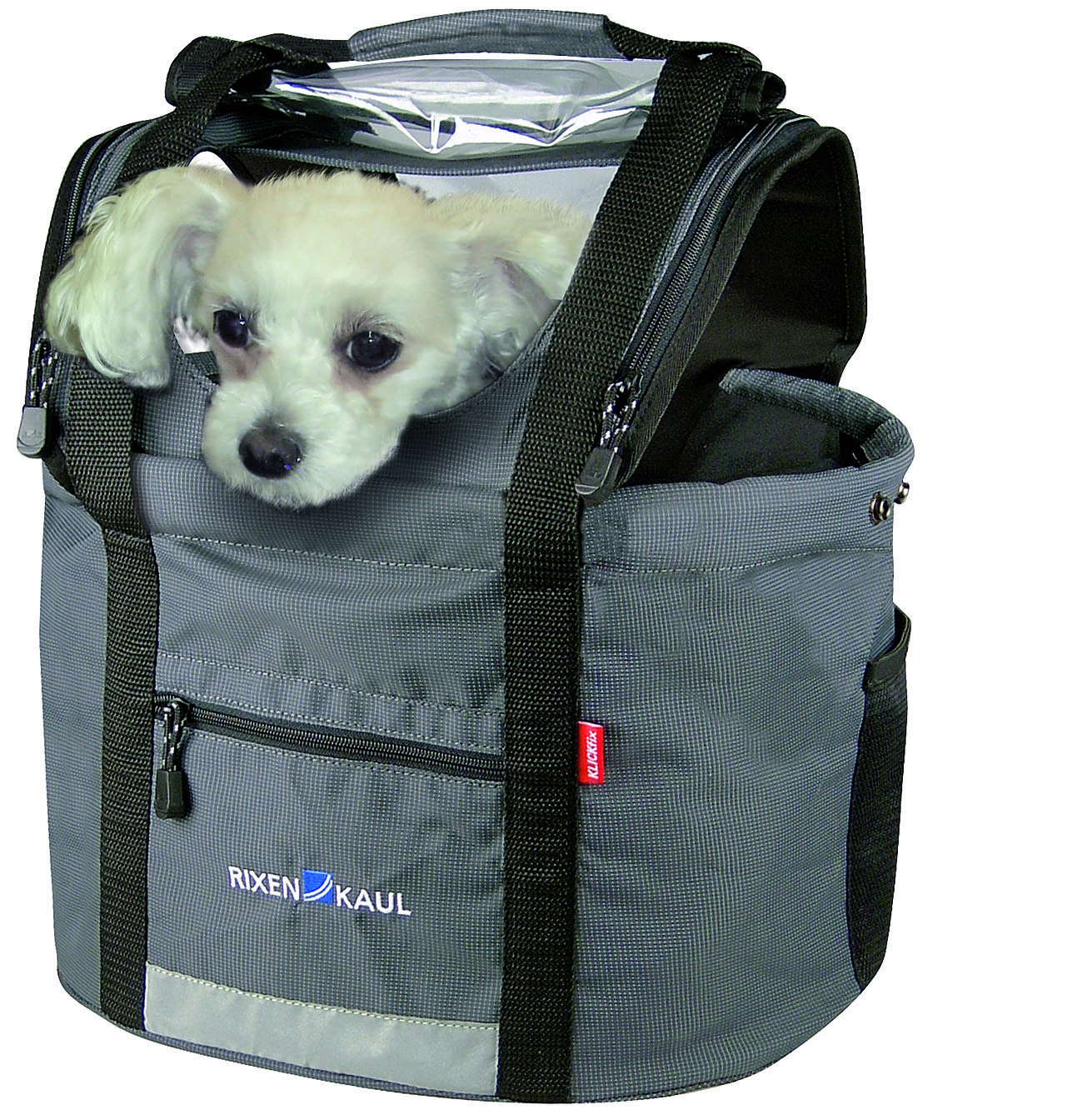 LENKERTASCHE KLICK-FIX DOGGY GRAU