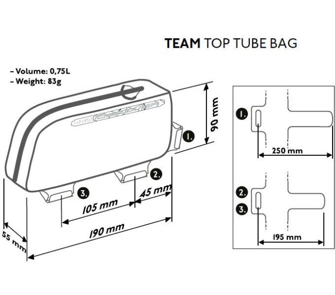 Oberrohrtasche Discover Team
